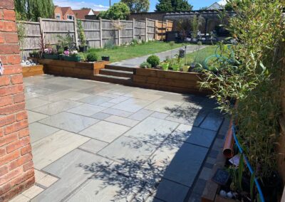 dding a patio to your garden really opens the space and lowers maintenace all around. Not only asthetically pleasing it can add value to your property when done right.