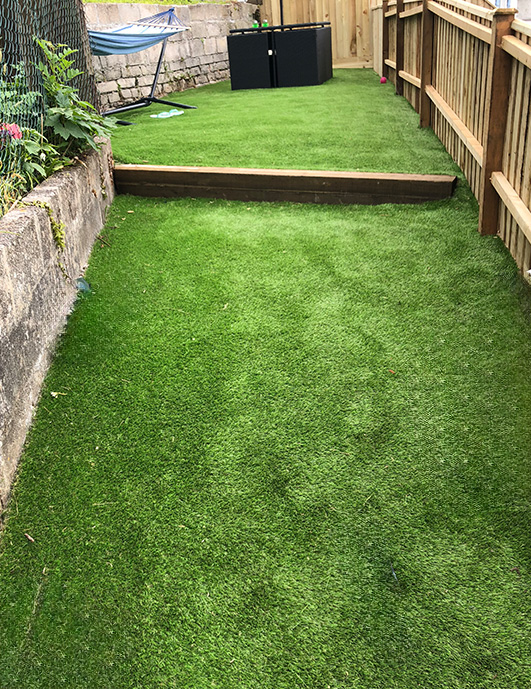 Local fencing company completing garden fencing project in Hayle Cornwall
